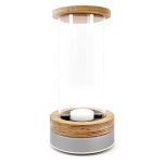Flour Sifter Attachment for Sana Grain Mills with beech wood lid and clear acrylic cylinder